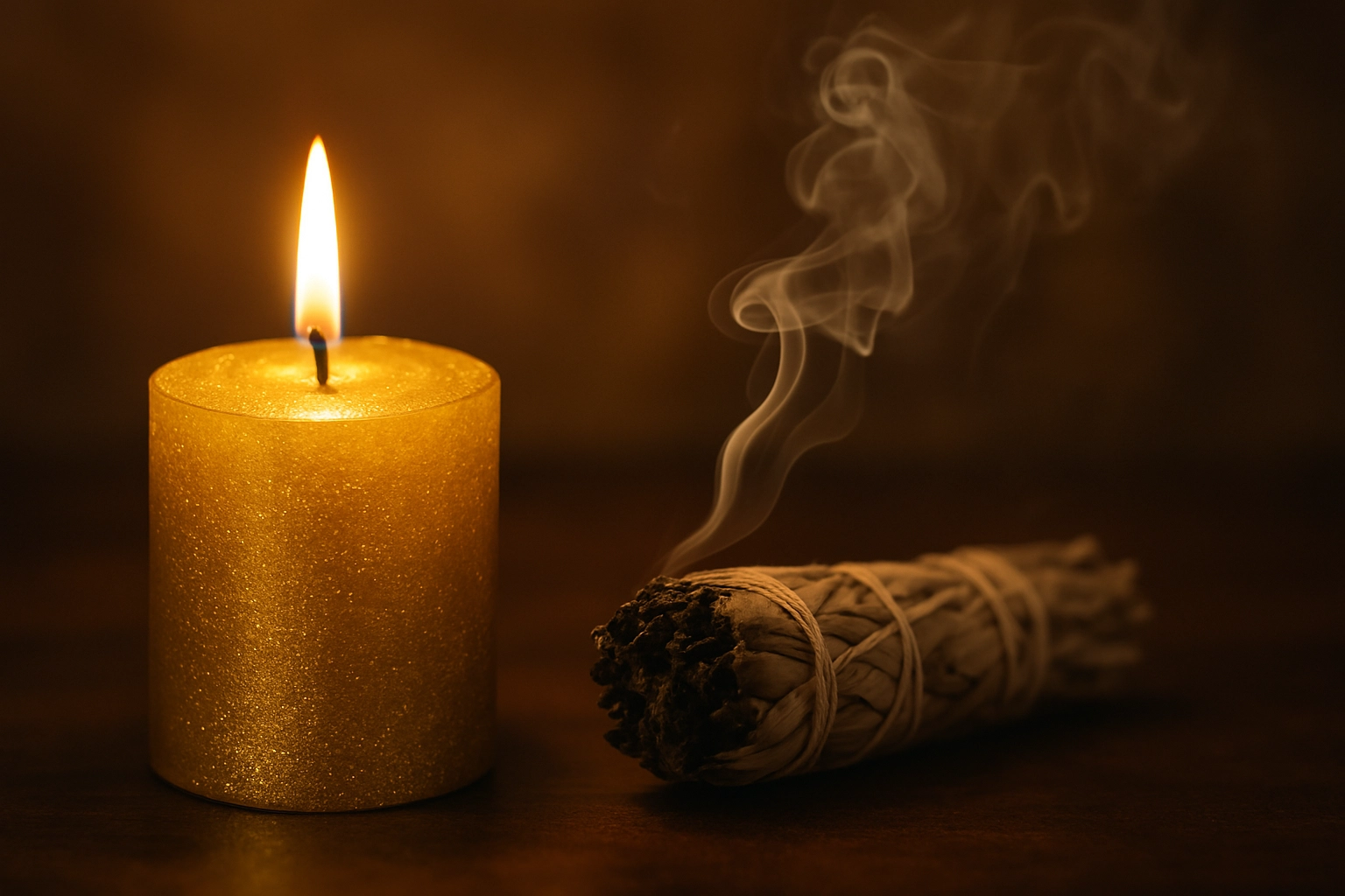 candleandsmudge Candle and Smudge Stick